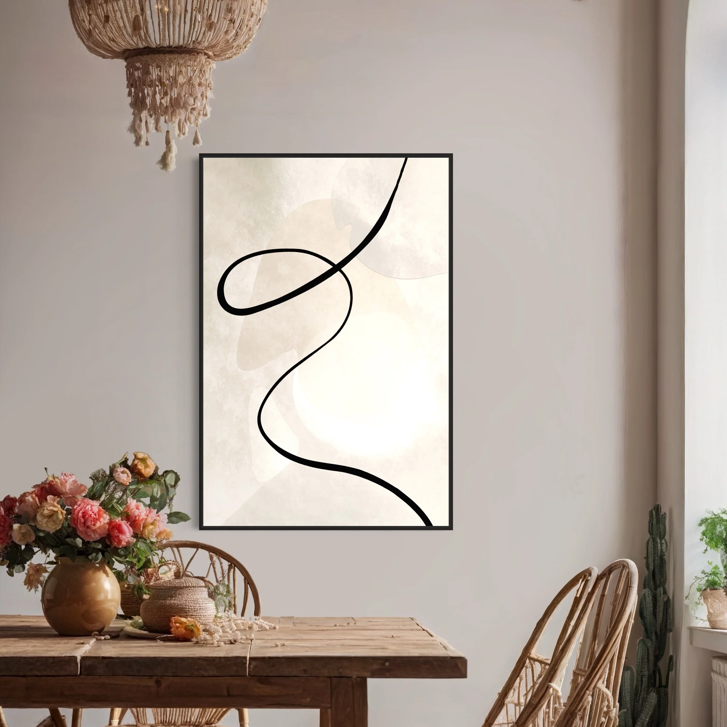 عمل فني حديث بتصميم بسيط