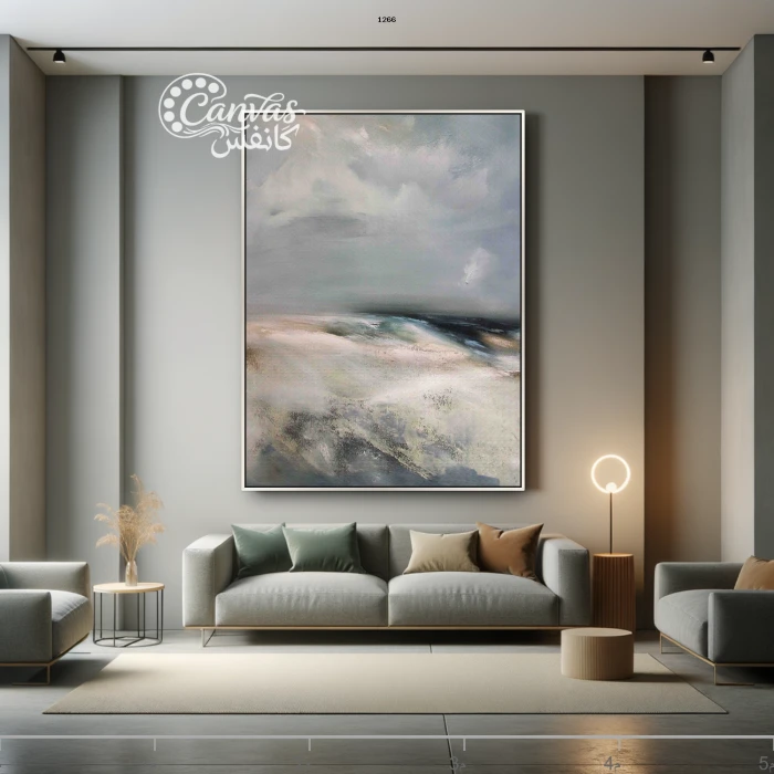 منظر طبيعي هادئ بألوان محايدة