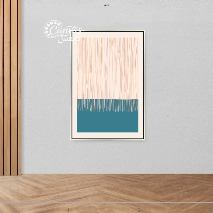 لوحة تجريدية بألوان هادئة وجذابة