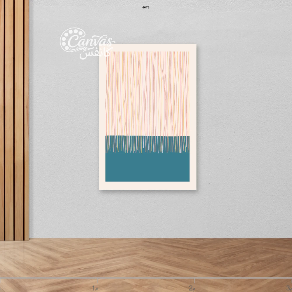 لوحة تجريدية بألوان هادئة وجذابة