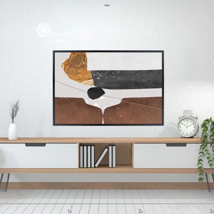 لوحة تجريدية تعبر عن التوازن والانسجام