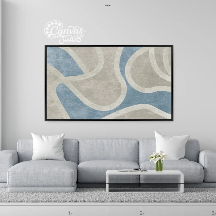 عمل فني معاصر بألوان هادئة