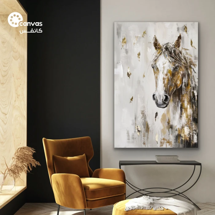 لوحة خيل تجسد القوة والجمال
