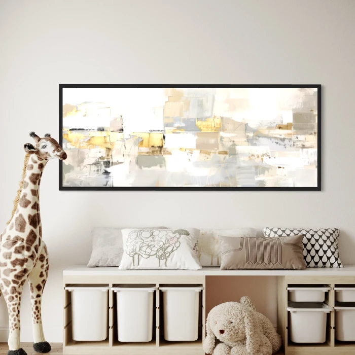 لوحة حديثة تعكس الألوان الطبيعية