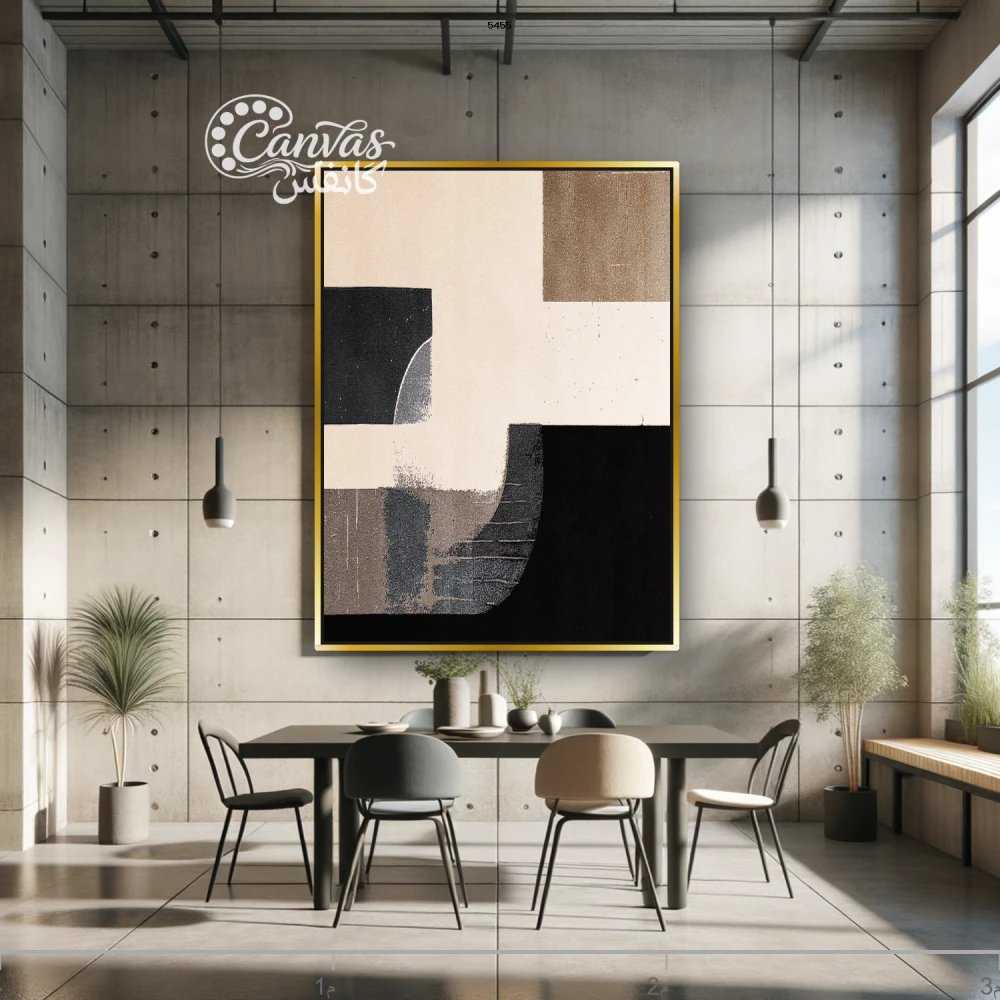 لوحة تجريدية بتصميم عصري وبسيط