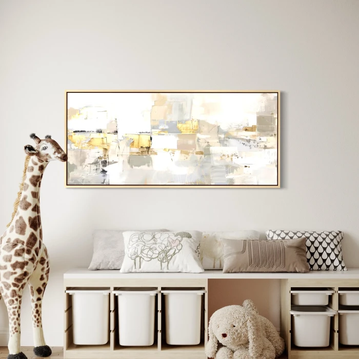 لوحة حديثة تعكس الألوان الطبيعية