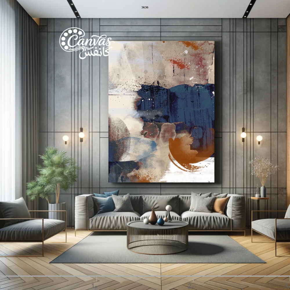 لوحة فنية حديثة تتضمن ألوان مائية