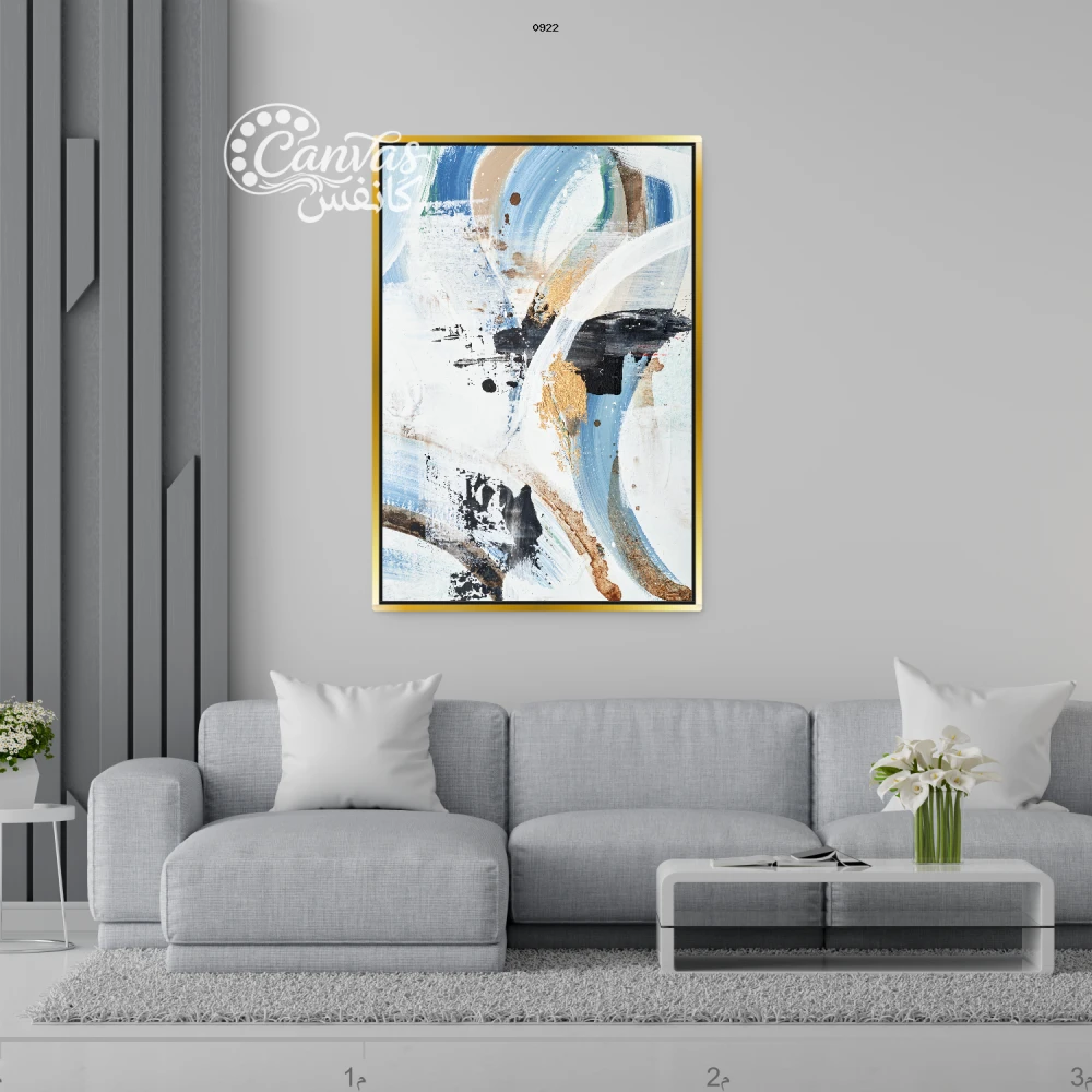 لوحة فنية حديثة بألوان زاهية