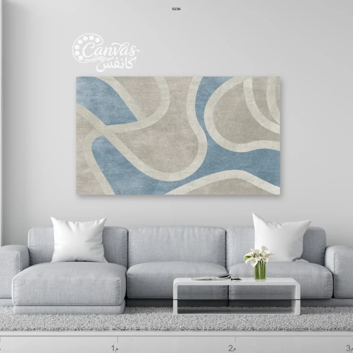 عمل فني معاصر بألوان هادئة