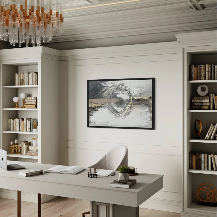 لوحة فنية حديثة تعكس الهدوء والجمال