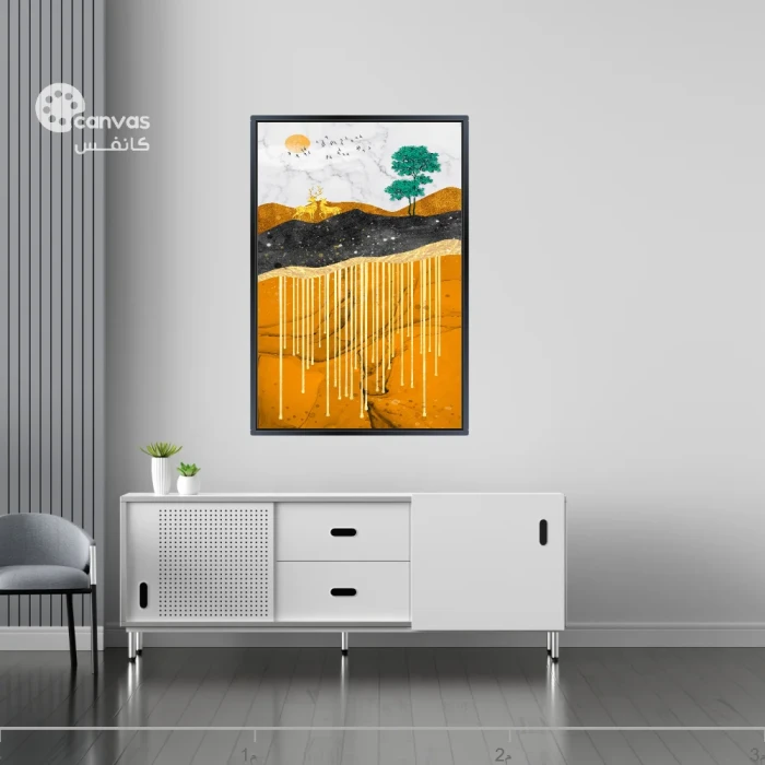 منظر طبيعي مع شجرة في الصحراء