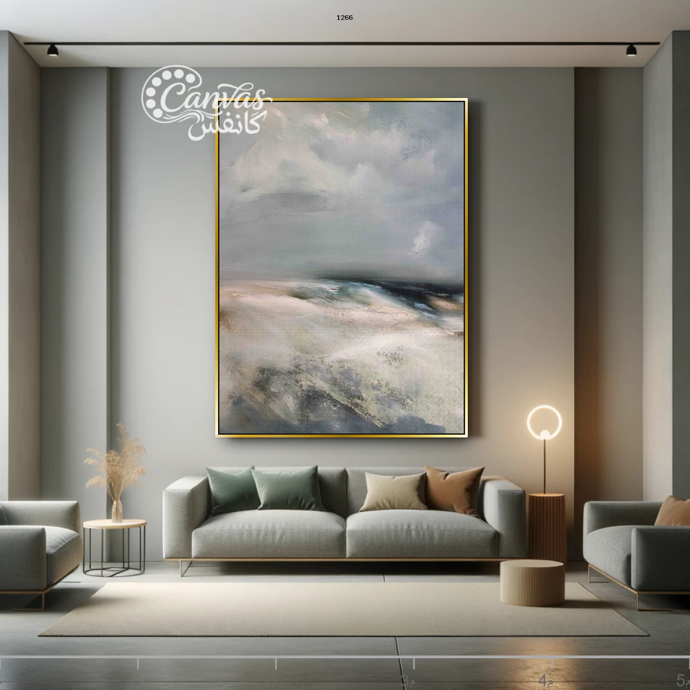 منظر طبيعي هادئ بألوان محايدة