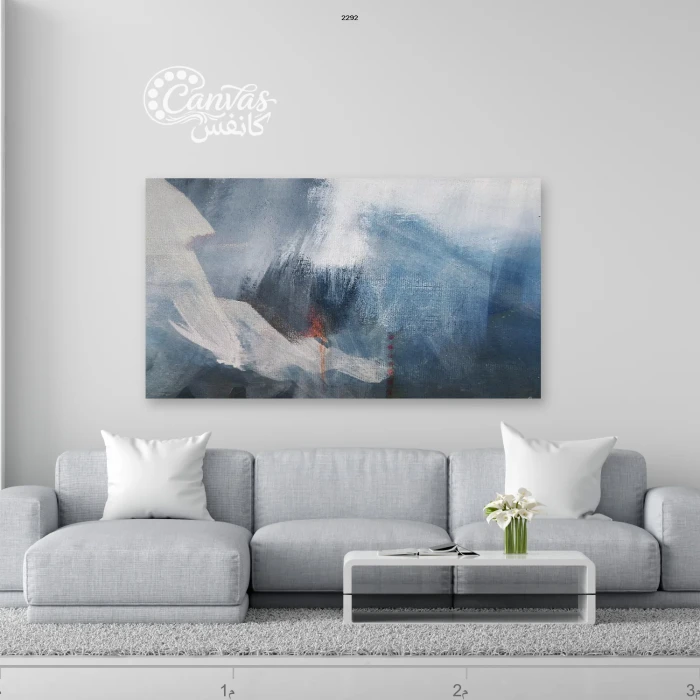 لوحة تجريدية تعكس الألوان الهادئة