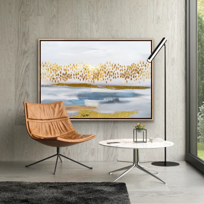 منظر طبيعي يجمع بين الذهب والأزرق